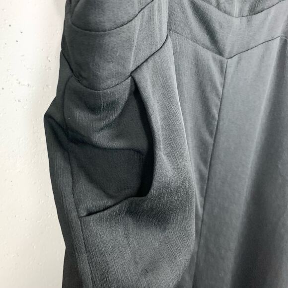 4Sienna Womens Spaghetti Strap Jumpsuit Back Buttons Cutout Black Size Large - Picture 15 of 15